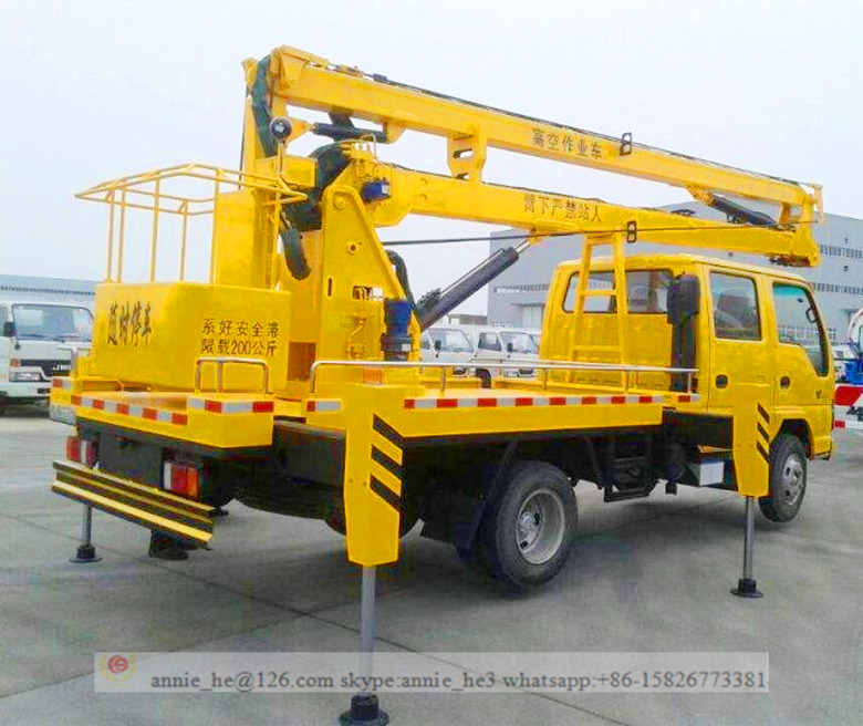 aerial cage operating truck 14m