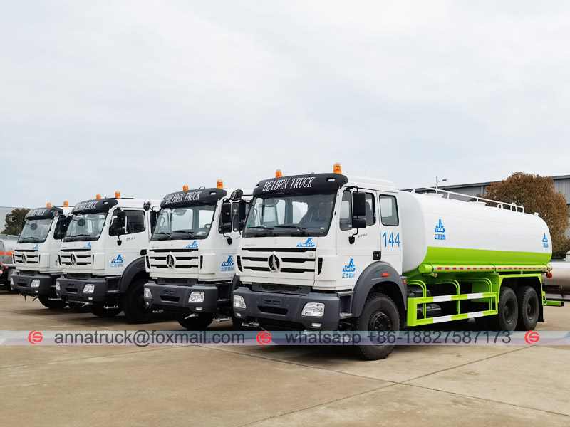4 units BEIBEN  Water Sprinkler Trucks to  Our Domestic